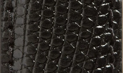 Shop Nordstrom Aubrey Lizard Embossed Belt In Black
