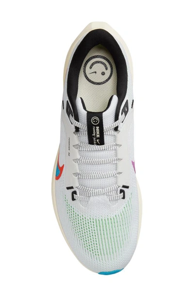 Shop Nike Air Zoom Pegasus 40 Running Shoe In White/ Multi-color/ Ivory