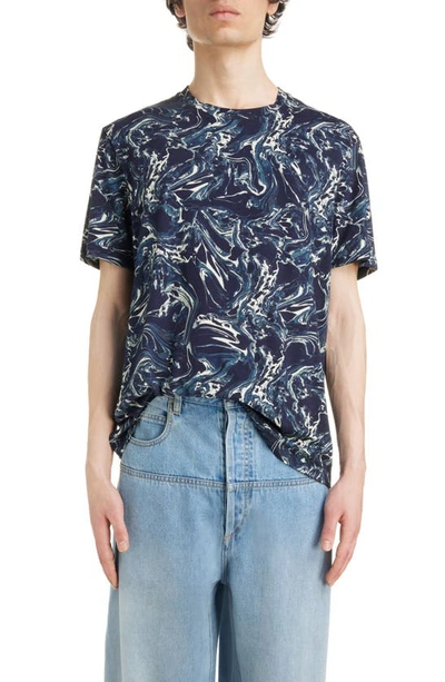 Shop Isabel Marant Honore T-shirt In Faded Night