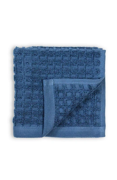 Shop Dkny Quick Dry 6-piece Bath Towel, Hand Towel & Washcloth Set In Denim