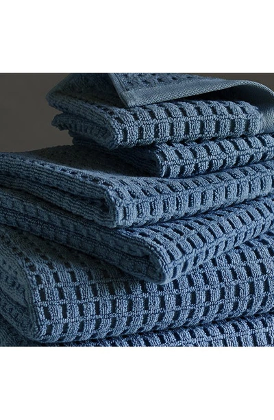 Shop Dkny Quick Dry 6-piece Bath Towel, Hand Towel & Washcloth Set In Denim