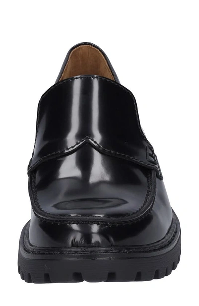 Shop Josef Seibel Marta 22 Lug Sole Loafer In Black
