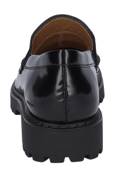 Shop Josef Seibel Marta 22 Lug Sole Loafer In Black