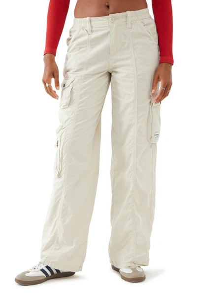 Shop Bdg Urban Outfitters Y2k Cotton Cargo Pants In Ecru