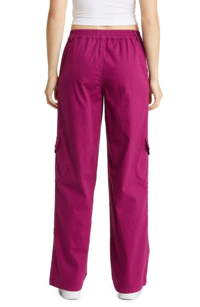 Shop Bp. Wide Leg Cargo Pants In Purple Magenta