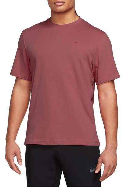 Shop Nike Primary Training Dri-fit Short Sleeve T-shirt In Adobe/ Adobe