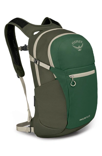 Shop Osprey Daylite Plus Backpack In Green Canopy/ Green Creek
