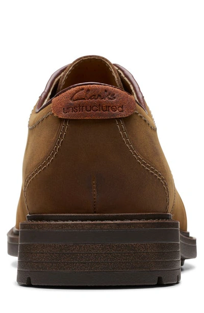 Shop Clarks Derby Sneaker In Beeswax Leather