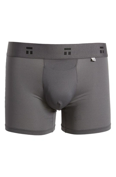 Shop Tommy John Air 4-inch Boxer Briefs In Gray Pinstripe