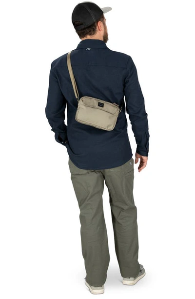 Shop Osprey Aoede Crossbody Bag In Tan Concrete