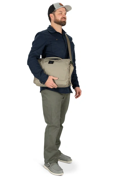 Shop Osprey Aoede Messenger Bag In Tan Concrete