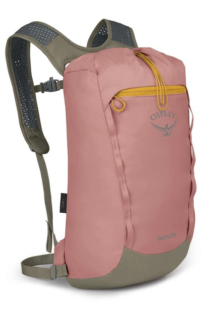 Osprey Daylite Cinch Backpack In Ash Blush Pink/ Earl Grey