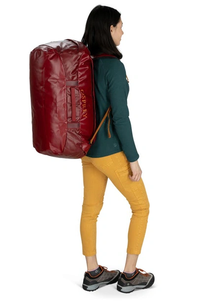 Osprey Transporter 65 Duffle Backpack In Red Mountain