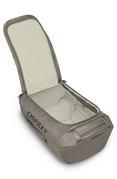 Shop Osprey Transporter® 65l Water Resistant Duffle Backpack In Tan Concrete