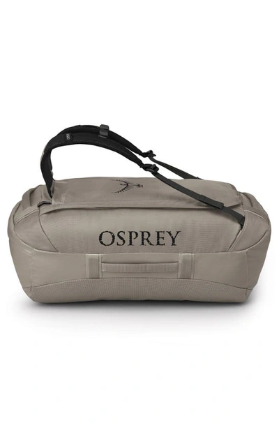 Shop Osprey Transporter® 65l Water Resistant Duffle Backpack In Tan Concrete