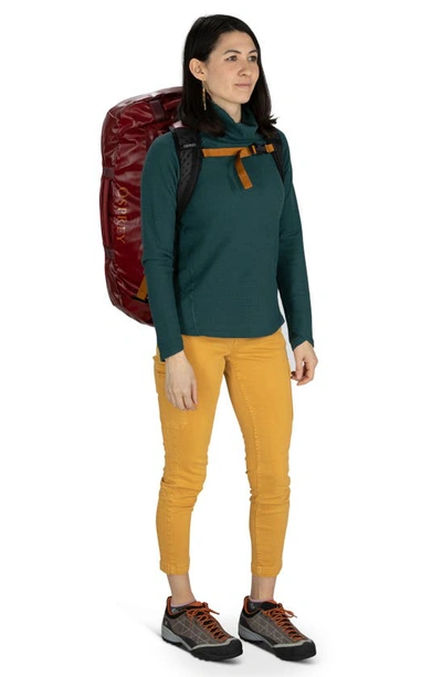 Osprey Transporter 65 Duffle Backpack In Red Mountain