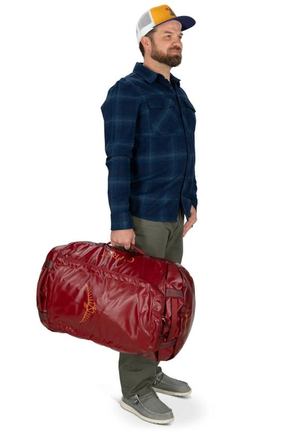 Osprey Transporter 65 Duffle Backpack In Red Mountain