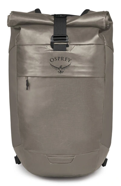 Shop Osprey Transporter® Roll Top Backpack In Tan Concrete