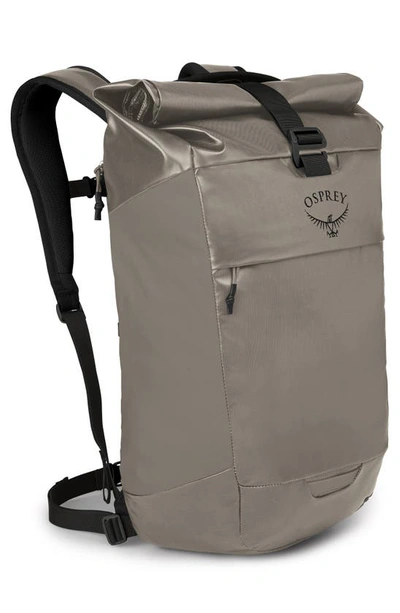 Shop Osprey Transporter® Roll Top Backpack In Tan Concrete