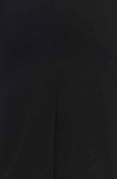 Shop Versace Virgin Wool Pencil Skirt In Black