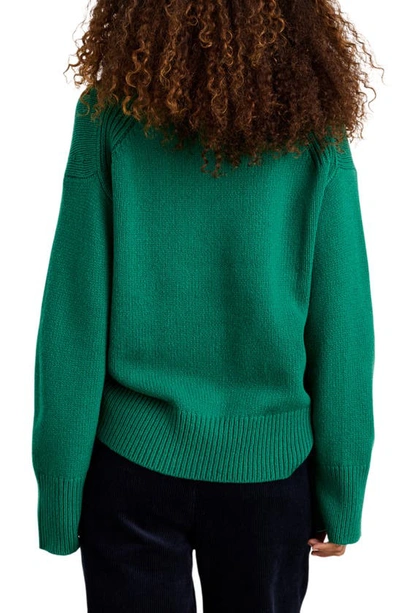 Shop Alex Mill Betty Merino Wool Blend Turtleneck Sweater In Evergreen