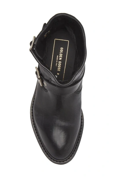 Golden Goose High Harness Biker Bootie In Black