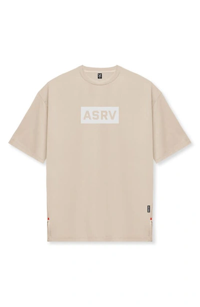 Shop Asrv Silver-lite™ 2.0 Oversize Performance T-shirt In Beige