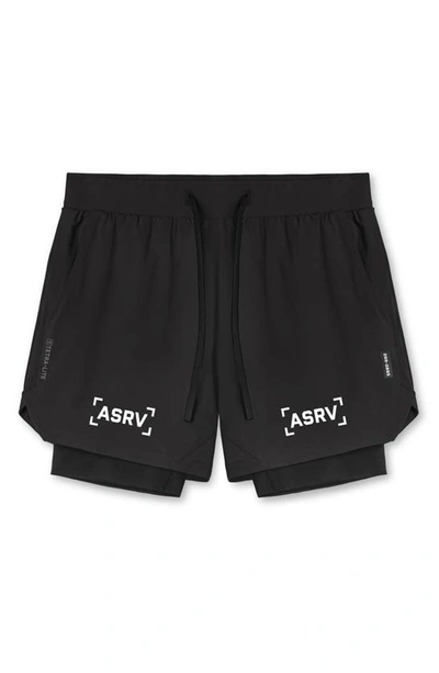 Shop Asrv Tetra-lite™ 5-inch 2-in-1 Lined Shorts In Black Bracket/ Black
