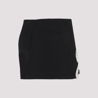 Shop Area Embroidered Butterfly Mini Skirt In Black
