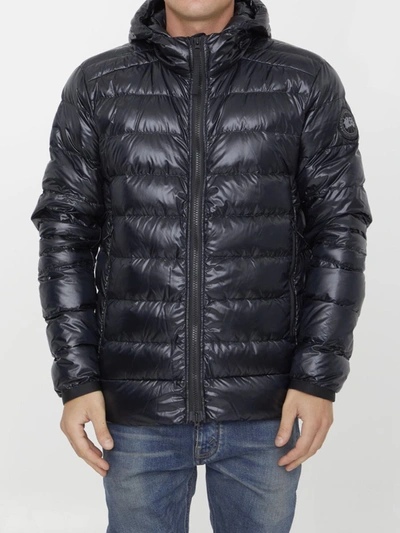 Shop Canada Goose Crofton Hoody Jacket In Black