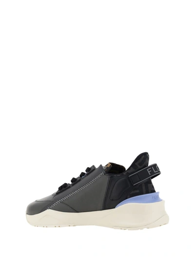 Shop Fendi Sneakers In Argilla/grigio/nero