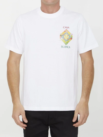 Shop Casablanca Les Elements T-shirt In White