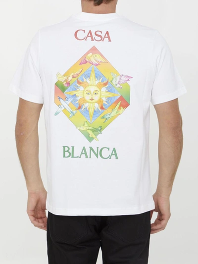 Shop Casablanca Les Elements T-shirt In White
