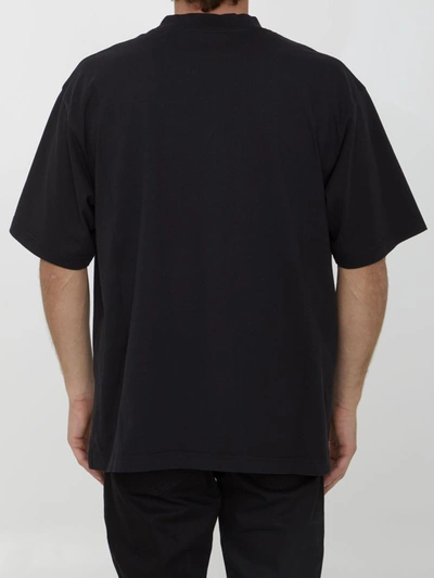 Shop Balenciaga Mirror T-shirt In Black
