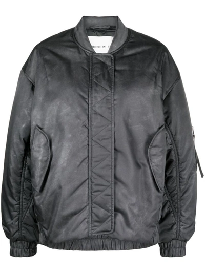 Shop Agolde Shoreditch Ski Club X  Nisa Bomber Jacket In Gray