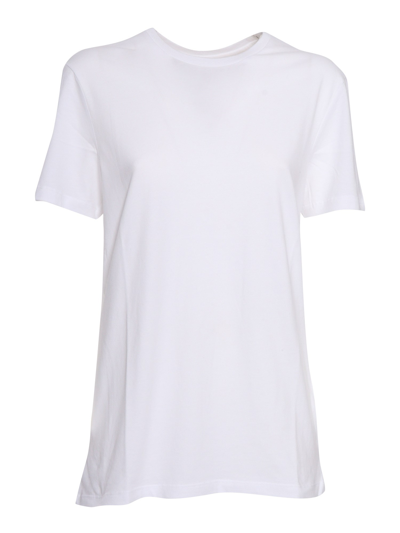 Shop Filatures Du Lion Basic T-shirt In White