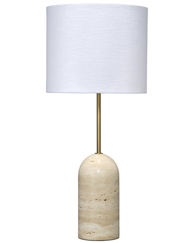 Shop Jamie Young Holt Table Lamp In Travertine