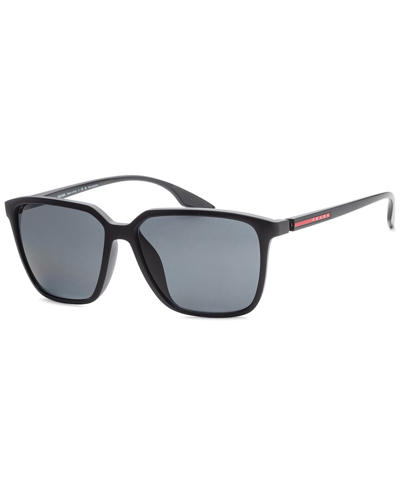 Shop Prada Men's Ps06vsf 58mm Polarized Sunglasses In Black