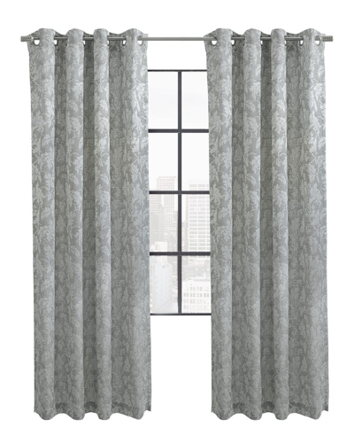 Shop Habitat Valencia Light-filtering Grommet 52x84 Curtain Panel In Grey