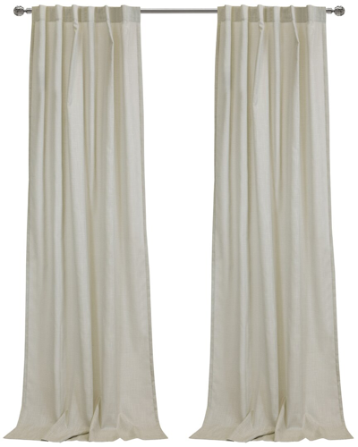 Habitat Bolton Light-filtering Dual Header 52x84 Curtain Panel In White