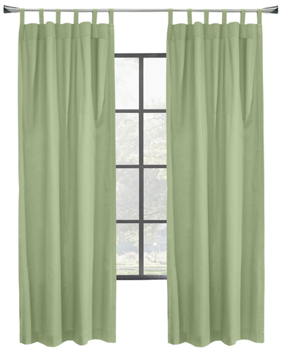 Shop Thermalogic Weathermate Topsions Set Of 2 Room-darkening 40x84 Curtain Panels In Green