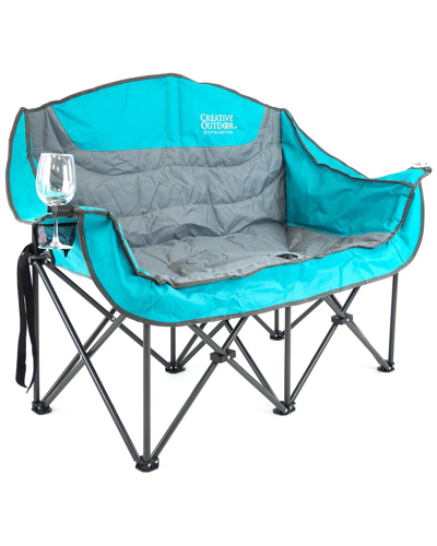 Shop Creative Outdoor Products  Folding Wine Chair Luxury Lovese In Blue