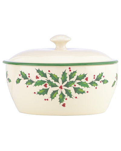 Shop Lenox Hosting The Holidays Covered Casserole In Multicolor