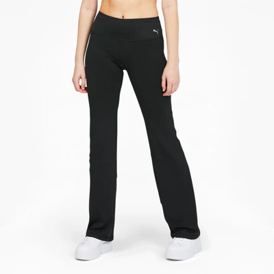 Shop Puma Straight Leg Women's Fitness Pants In Black