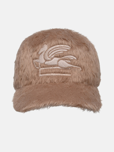 Shop Etro Beige Nylon Hat