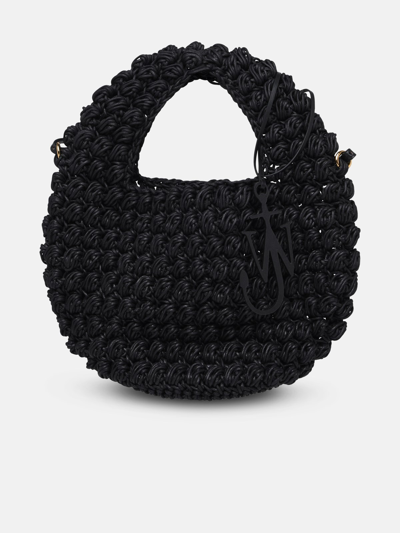 Shop Jw Anderson Black Leather 'popcorn' Basket