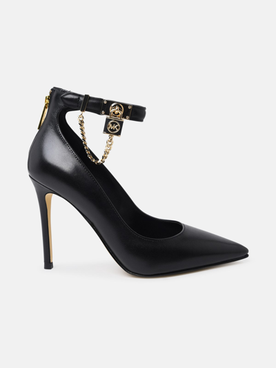 Shop Michael Michael Kors Black Leather 'hamilton' Pumps