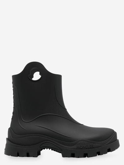 Shop Moncler Synthetic Fibers Boots In Black