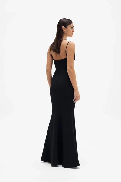 Shop Rachel Gilbert Loren Gown In Black