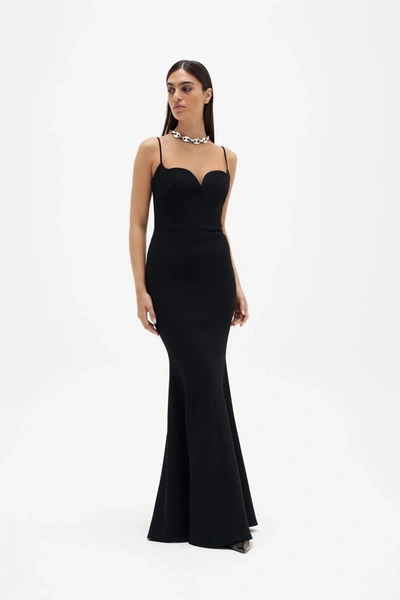 Shop Rachel Gilbert Loren Gown In Black